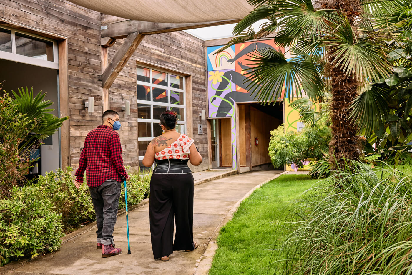 Jesenia and Fabian walking