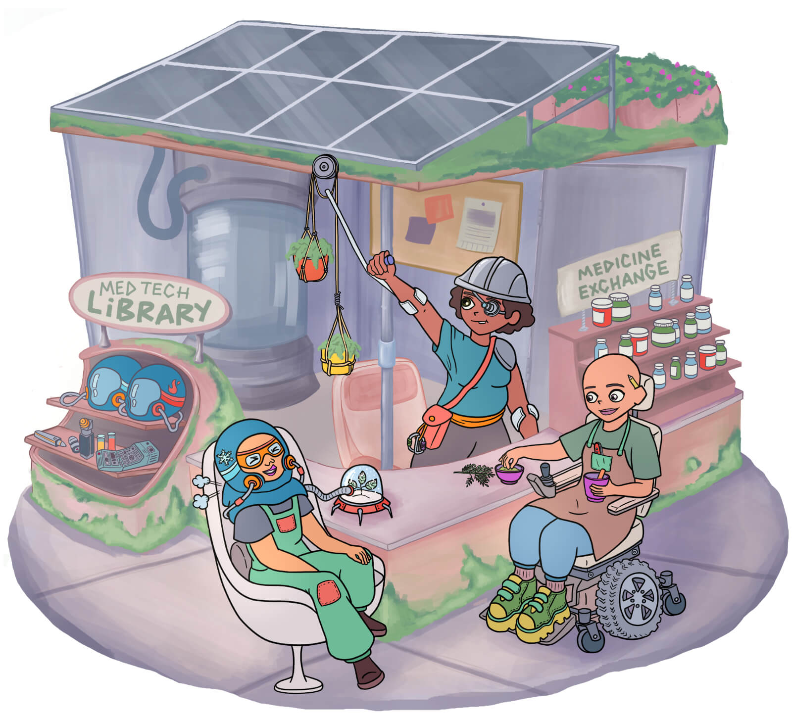 Future apothecary stall